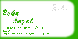 reka amzel business card